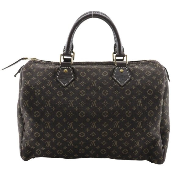 LOUIS VUITTON Speedy 30 Handbag M95224 Mini Boston Ebene Brown Monogram - Picture 1 of 13